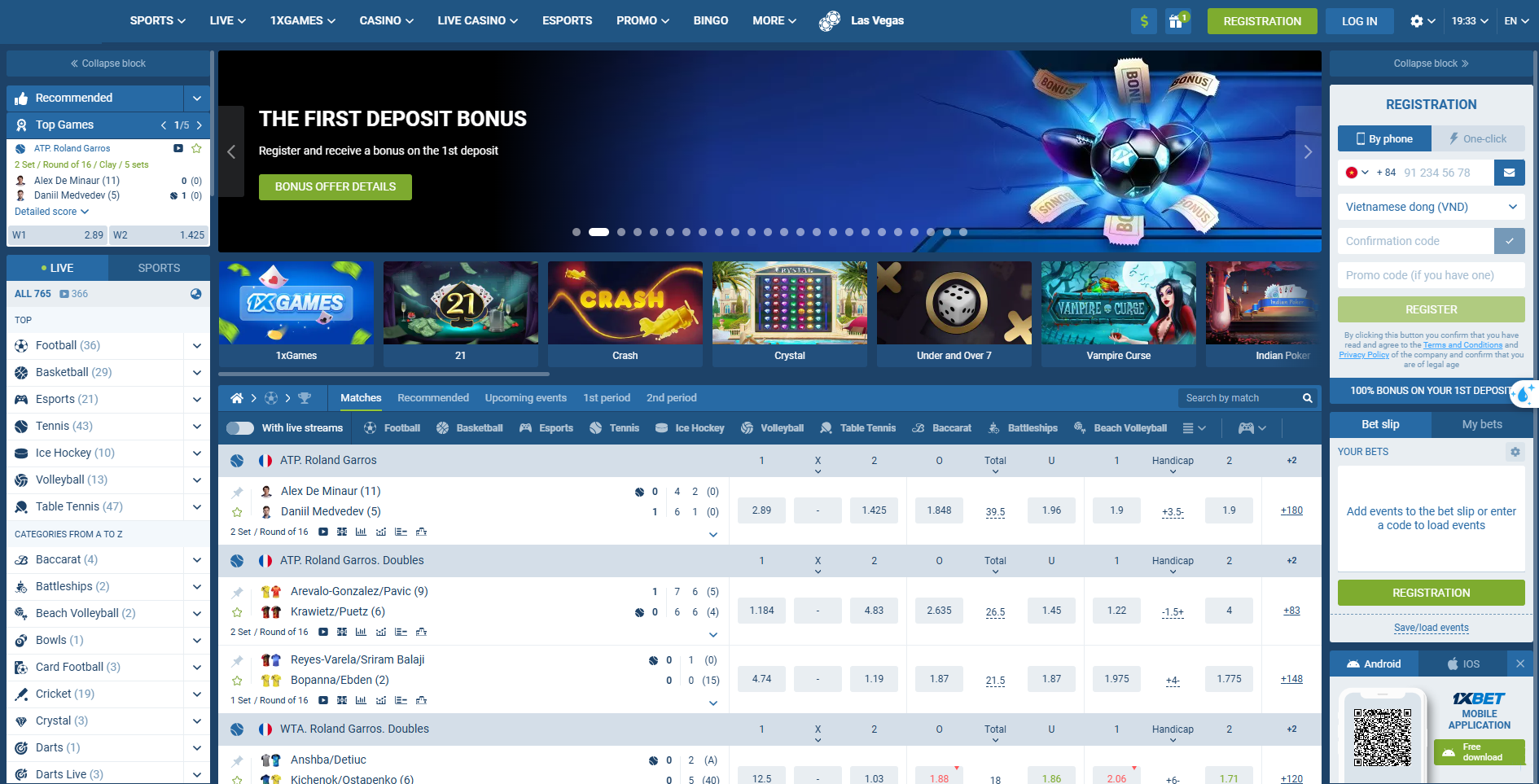 Sòng bạc phổ biến nhất tại Việt Nam 1xBet